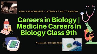 Careers in Biology  Medicine careers in biology class 9th [upl. by Jodee113]