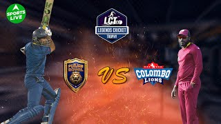 LIVE Legends Cricket Trophy  Punjab Royals vs Colombo Lions  Harbhajan Singh vs Chris Gayle [upl. by Tedder]