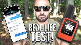 Real Life Test Apple Satellite Messaging vs Garmin InReach [upl. by Innavoig]