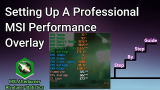 MSI Afterburner Best Performance HUD Overlay How To Set It Up [upl. by Narba640]