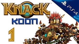 Knack  Прохождение игры на русском  Кооператив 1 PS4 Нэк [upl. by Brie]