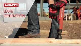 DEMO of proper techniques and tool features for the safe operation of Hilti powderactuated systems [upl. by Aidil]