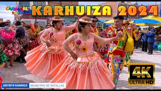 4K CHUTAS DE DISTRITO KARHUIZA  CARNAVAL 2024  BATALLAS PROV LOS ANDES [upl. by Aleirbag]