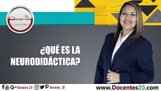 ¿QUÉ ES LA NEURODIDÁCTICA  DOCENTES 20 [upl. by Nerti550]