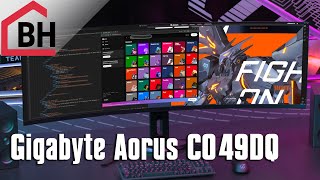 Gigabyte Aorus CO49DQ review  QDOLED gets real wide [upl. by Suehtomit580]