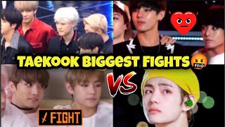 BTS Taekook Biggest Fight 🤬 Taekook Fighting Live on Stage 😭 BTS V amp Jungkook Fight Moments 😂 v jk [upl. by Rysler]