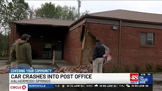 Car crashes into Morgan County post office [upl. by Janyte]