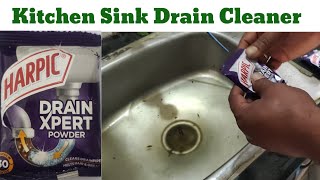 Kitchen sink blocked how to clear  Harpic Drain Xpert kaise use kare  Drain Cleaner [upl. by Bjorn]