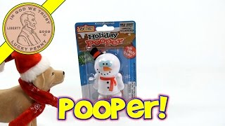 Holiday Pooper Snowman Penguin amp Gingerbread Man  Candy Tasting Review [upl. by Lednyc]