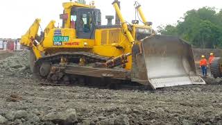 Komatsu D375A8 Dozer heavy Equipment Activity [upl. by Llecrad]