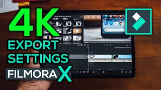 4K Export Settings in Filmora X  How To Edit And Export 4K Video For Youtube in Filmora X [upl. by Licec]