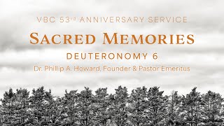 Sacred Memories  VBCs 53rd Anniversary Service  October 6 2024  9am  Dr Phillip A Howard [upl. by Harness]