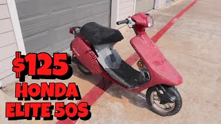 I Bought The CHEAPEST Honda Elite Scooter On Marketplace [upl. by Yngad655]