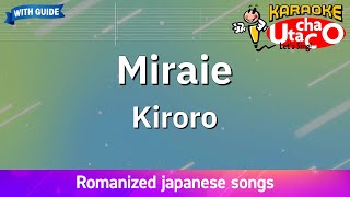 Miraie – Kiroro Romaji Karaoke with guide [upl. by Nylirrehs]