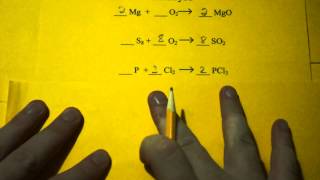 Balancing Chemical Equations Synthesis Reactions [upl. by Beau]