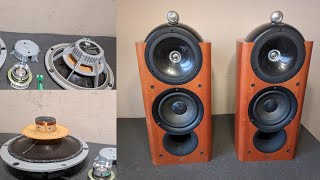 Ремонт акустики динамиков Kef reference 201 ремонт вч твитера обзор на акустику [upl. by Sweet]