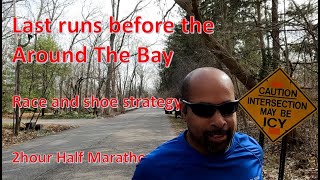 2hr half marathon training Last runs before the Around The Bay Road Race 34K [upl. by Neirb]