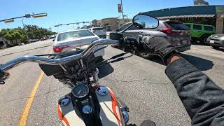 Sep 29 lunch spot to South Lamar Fall ride 2014 Harley Davidson Dyna Wide Glide [upl. by Anek]