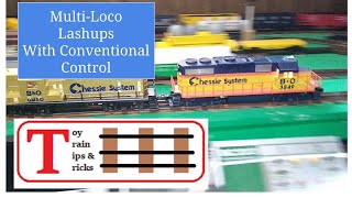 How To Make MultipleLocomotive LashUps With Conventional Control [upl. by Tabber]