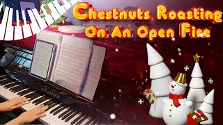 Chestnuts Roasting On An Open Fire Piano Cover  The Happy Pianist [upl. by Rockafellow436]