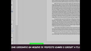 Como Corromper um Arquivo de Propósito Usando o Corrupt a File [upl. by Norrat523]