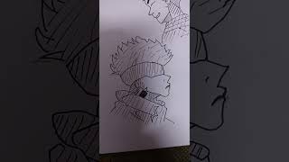 jujutsukaisen anime animeedit gojo edit drawing art drawing [upl. by Northway]