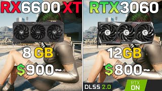 RX 6600 XT vs RTX 3060  Test with Ray Tracing and DLSS  2k [upl. by Shirah]