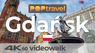 Walking in GDANSK  Poland  Around the Old Town  4K 60fps UHD [upl. by Mchail]