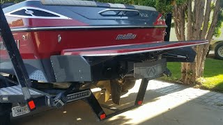 Custom Surf Gate Install 2007 Malibu Wakesetter SurfWakeboard Boat [upl. by Ahsinrac]