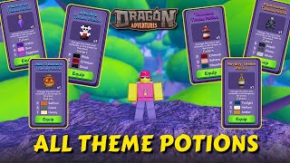 All Theme Potions in Dragon Adventures Roblox [upl. by Yousuf]