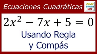 ECUACIONES CUADRÁTICAS POR MÉTODO GRÁFICO  Ejercicio 2 [upl. by Delfeena]