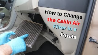 How to Change the Cabin Air Filter in a Toyota [upl. by Pardo]