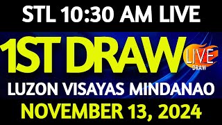 Stl Result Today 1030 am draw November 13 2024 Wednesday Luzon Visayas and Mindanao Area LIVE [upl. by Divad836]