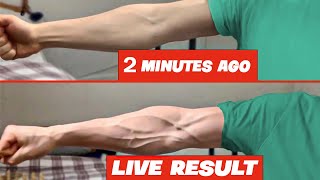 get Veiny Hands amp Forearms At home  Without equipment [upl. by Hgielram880]