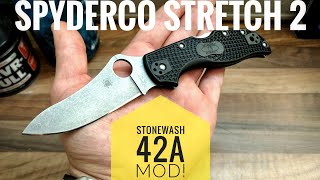 Spyderco Stretch 2 Review  im EDC unschlagbar mit §42a Mod [upl. by Swain226]