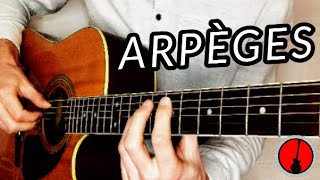 ARPÈGES MAGNIFIQUES et SIMPLES à la guitare TUTO [upl. by Eeloj]