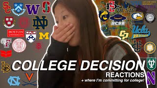 COLLEGE DECISION REACTIONS 2024  ivies t20s UCs CSUs  more 32 schools amp realistic results [upl. by Eylhsa917]