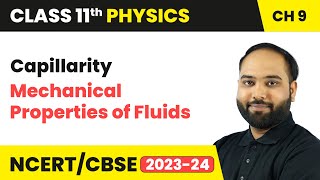 Capillarity  Mechanical Properties of Fluids  Class 11 Physics Chapter 9  CBSE 202425 [upl. by Katzen803]