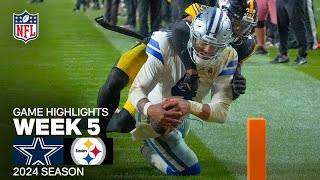 Dallas Cowboys vs Pittsburgh Steelers Game Highlights  NFL 2024 Season Week 5 [upl. by Beshore]