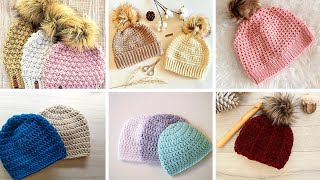 Classical amp Cozy Hats Crochets Designs  Inspired Chunky Crochet Hats  Crochet Designs amp Ideas [upl. by Sucirdor185]