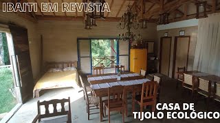 CASA DE TIJOLO ECOLÓGICO EM CHÁCARA  IBAITI EM REVISTA [upl. by Dnaltiak]