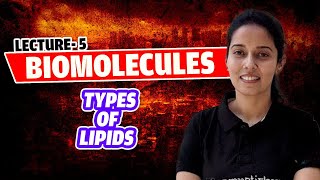 5LipidsTypes of LipidsSimple LipidsGlyceridesTrue FatsWaxesBiomoleculesNEETClass 11 [upl. by Ahsinek]