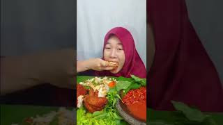 meal Asmr  whole fried chicken spicy sambal 🌞egg amp rice food shorts 😋 [upl. by Sears]