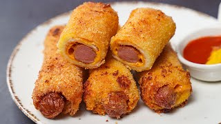 This Is The Tastiest Sausage Bread Roll Recipe I’ve Ever Eaten Easy Sausage Roll [upl. by Ahsinnek]