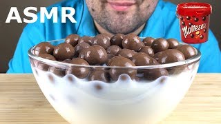 ASMR EATING MALTESERS CHOCOLATE BALLS WITH MILK 몰티져스 먹방 Eating Sounds Mukbang NO TALKING [upl. by Thielen]