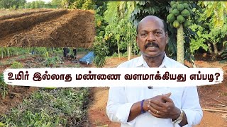 உயிர் இல்லாத மண்ணை வளமாக்கியது எப்படி மண் வளம் குறிப்புகள்Boost Soil Fertility amp Harvesting Power🌱 [upl. by Holland]