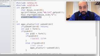 Örnek Soru Çözümü fork fonksiyonu ile İşletim Sistemleri 12 Video [upl. by Kenneth822]