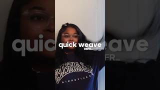 QUICK WEAVE REFRESH all products listed in the video quickweave hair vlog blackwoman [upl. by Ahtaela172]