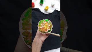 painting on tshirt using plastic bag 😱painting yt reuse plastic shortvideo clothpainting art [upl. by Springer]