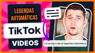 COMO COLOCAR LEGENDAS AUTOMÁTICAS NO TIKTOK PASSO A PASSO [upl. by Clarence]